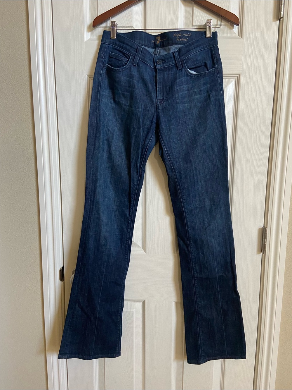 7 For All Mankind Dark Blue Bootcut Jeans